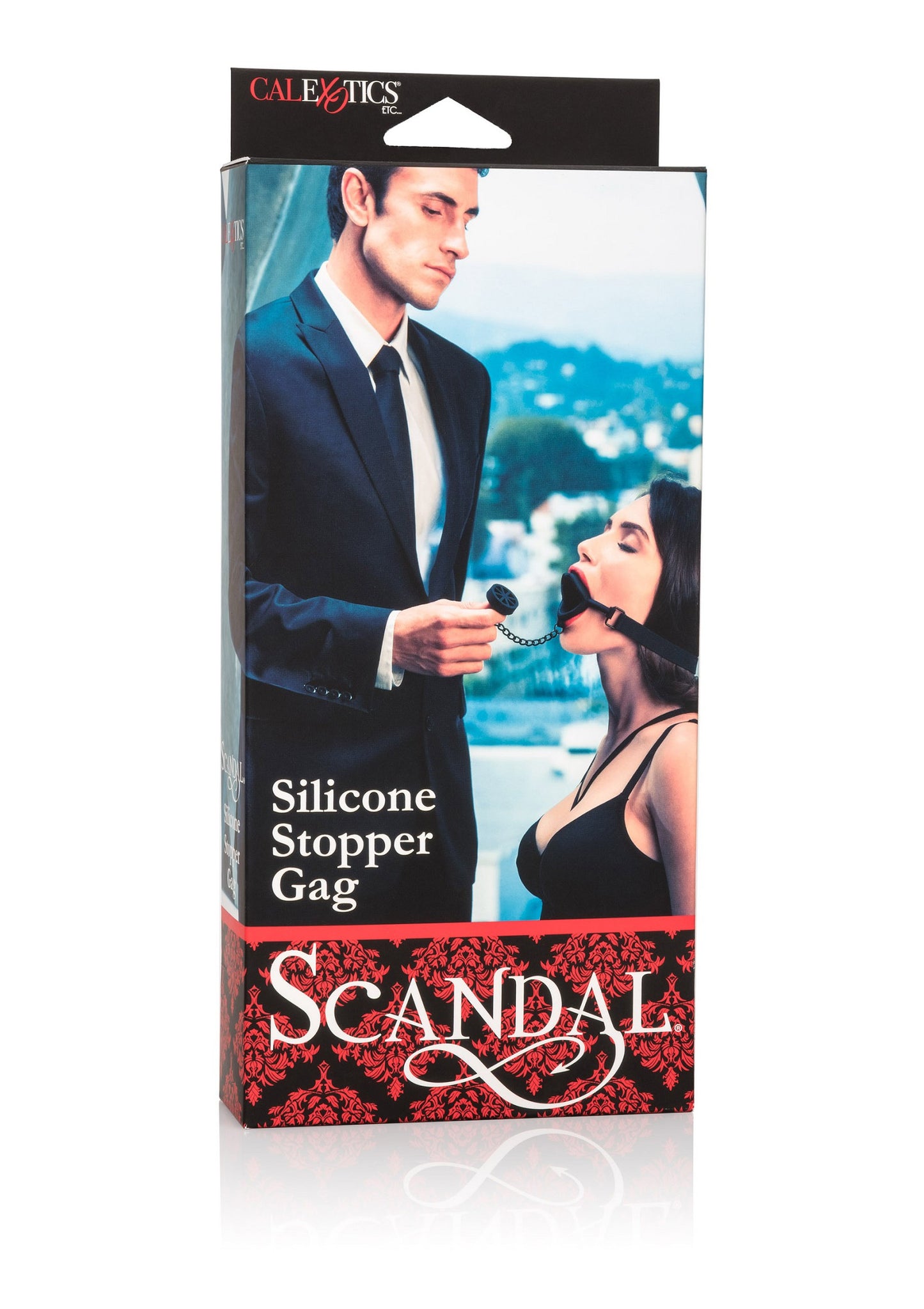 CalExotics Scandal Silicone Stopper Gag BLACK - 0