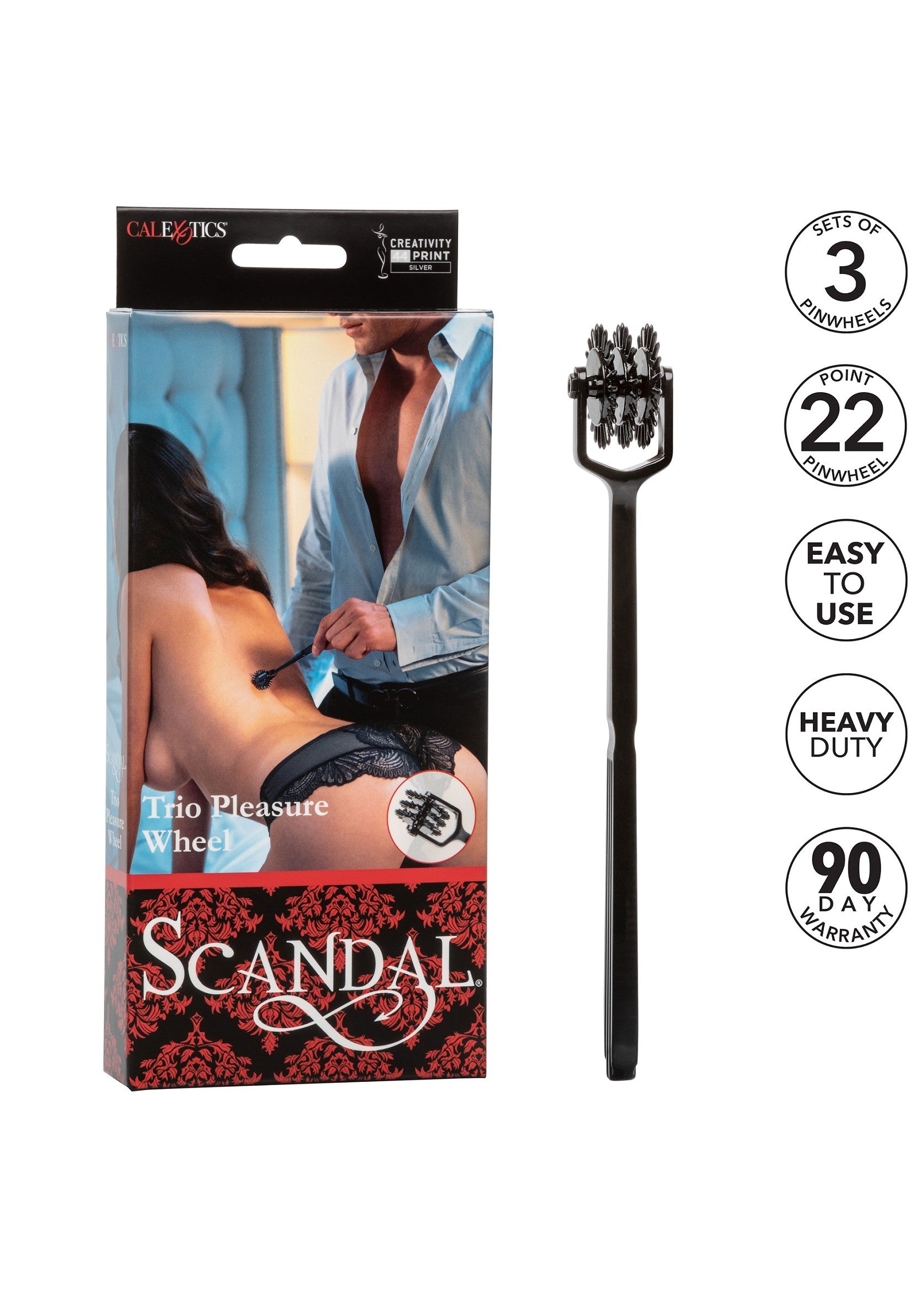 CalExotics Scandal Trio Pleasure Wheel BLACK - 5