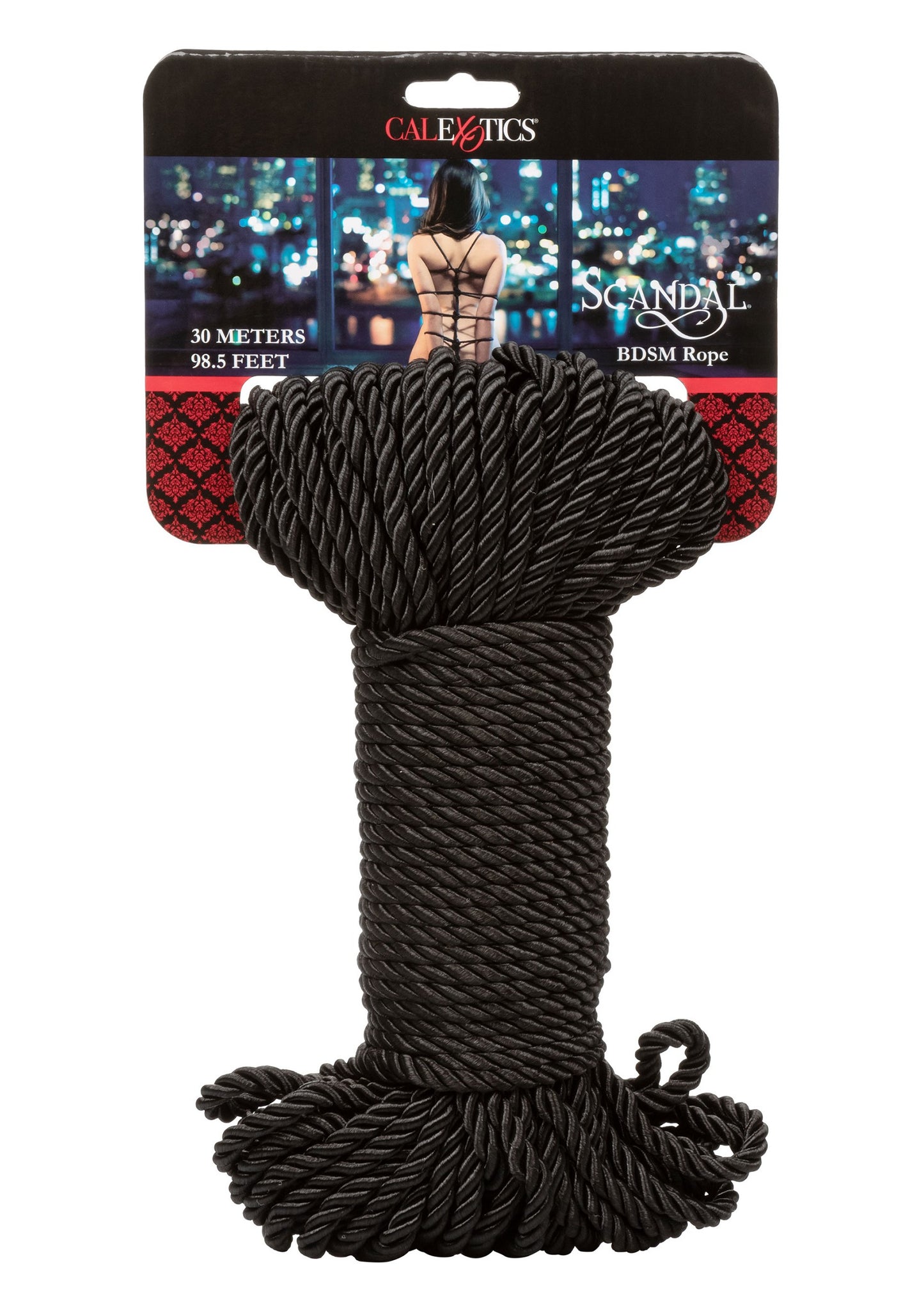 CalExotics Scandal BDSM Rope 98.5'/30 m BLACK - 0