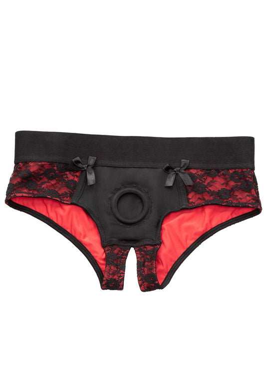 CalExotics Scandal Crotchless Pegging Panty Set L/XL