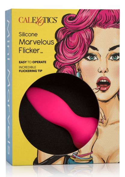 CalExotics Mini Marvels Silicone Marvelous Flicker PINK - 3