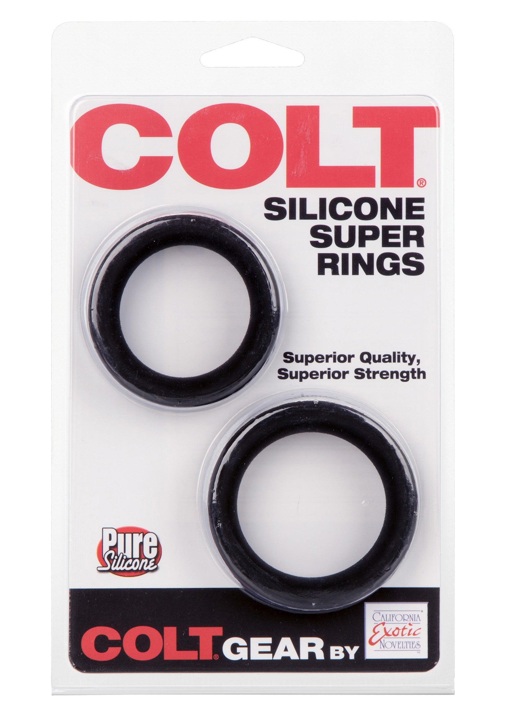 CalExotics COLT Silicone Super Rings BLACK - 0