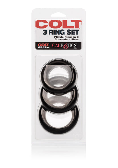 CalExotics COLT 3 Ring Set BLACK - 0
