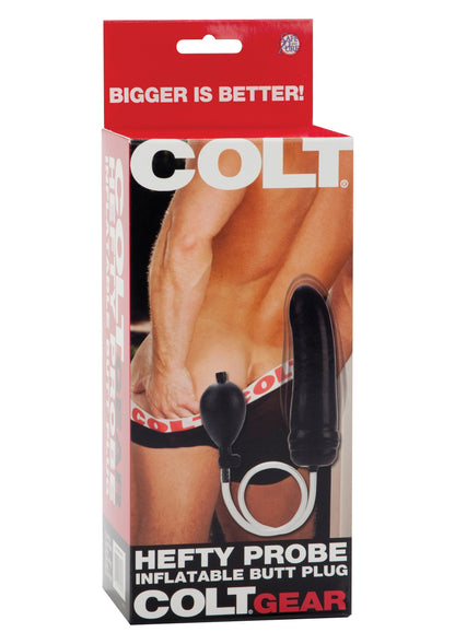 CalExotics COLT Hefty Probe Inflatable Butt Plug BLACK - 0