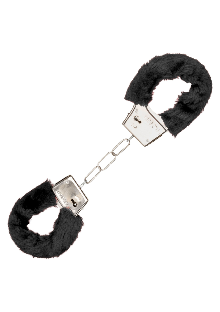 CalExotics Playful Furry Cuffs BLACK - 6