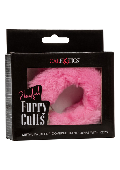 CalExotics Playful Furry Cuffs PINK - 8