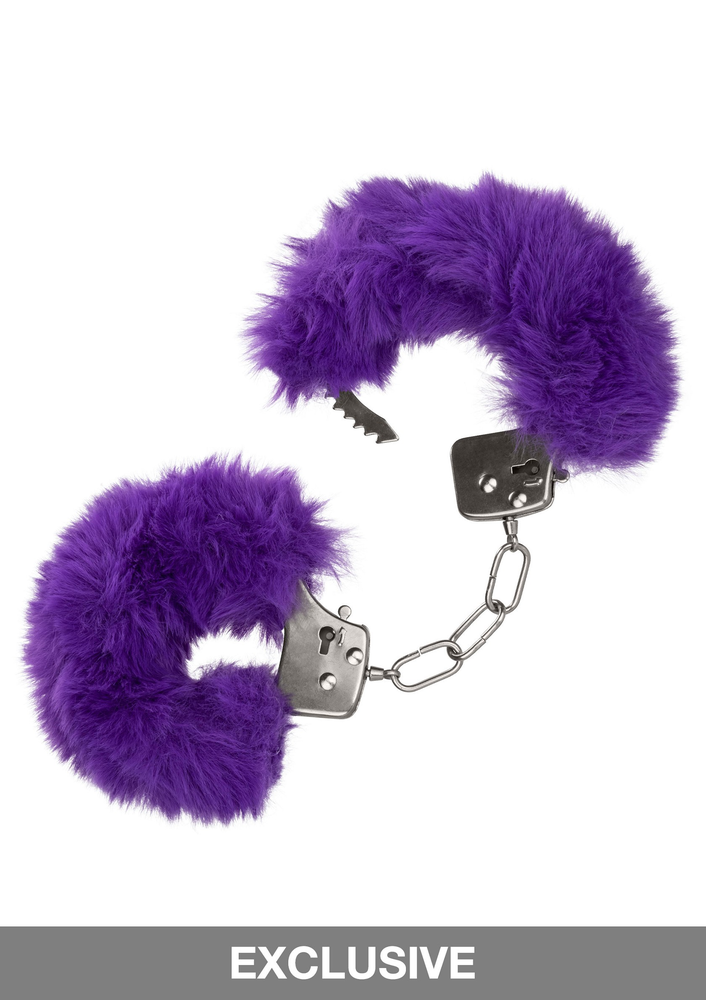 CalExotics Ultra Fluffy Furry Cuffs BLACK - 6