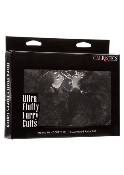 CalExotics Ultra Fluffy Furry Cuffs BLACK - 7