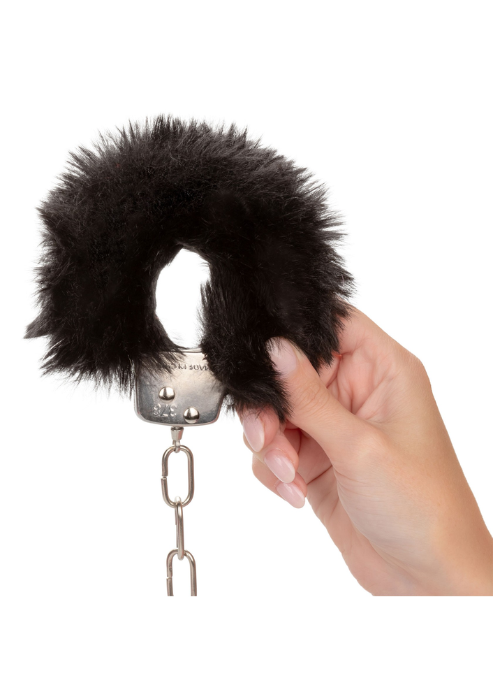 CalExotics Ultra Fluffy Furry Cuffs BLACK - 5