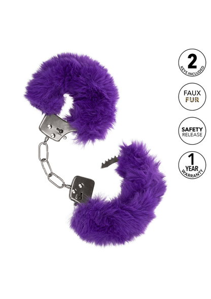 CalExotics Ultra Fluffy Furry Cuffs PURPLE - 0