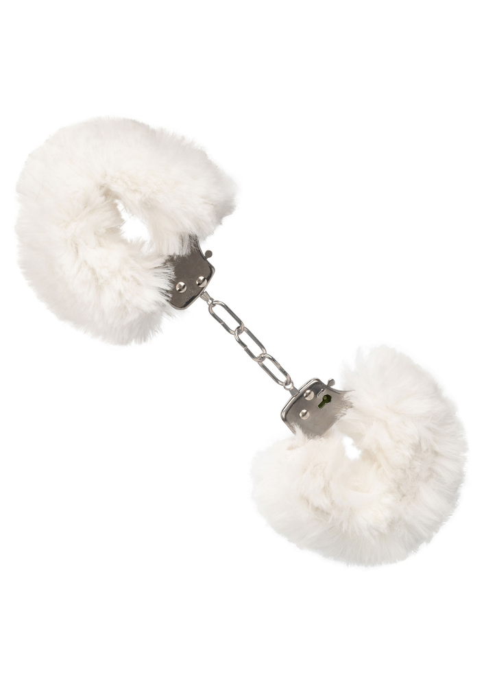 CalExotics Ultra Fluffy Furry Cuffs WHITE - 10