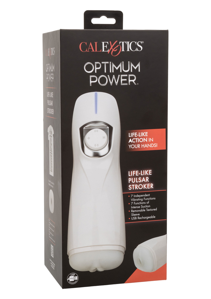 CalExotics Optimum Power Lifelike Pulsar Stroker WHITE - 7