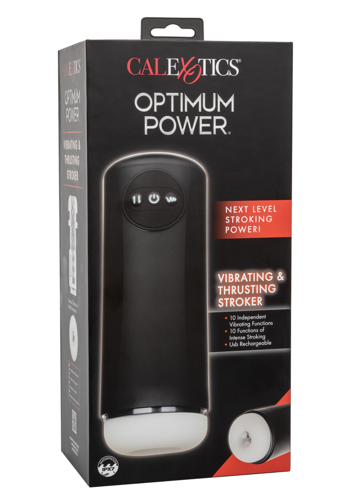 CalExotics Optimum Power Vibrating and Thrusting Stroker BLACK - 5