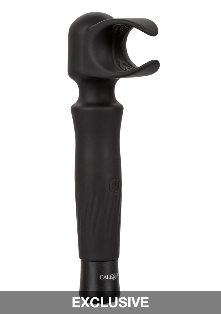 CalExotics Optimum Power Masturwand Vibrating Stroker BLACK - 7