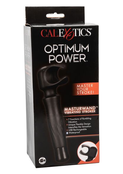 CalExotics Optimum Power Masturwand Vibrating Stroker BLACK - 4