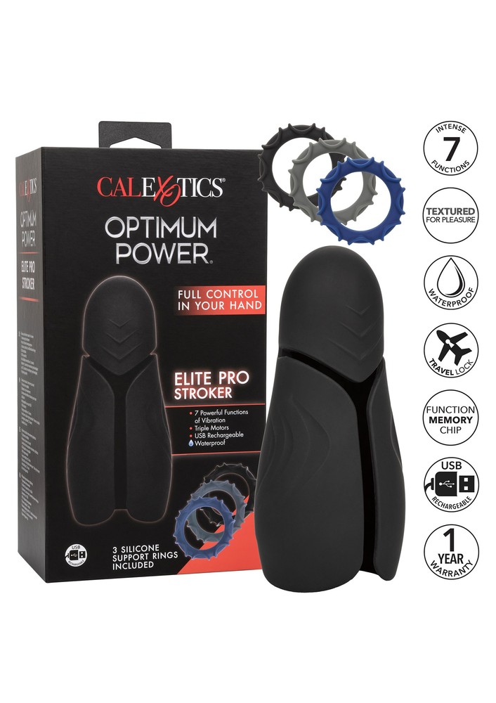 CalExotics Optimum Power Elite Pro Stroker BLACK - 9