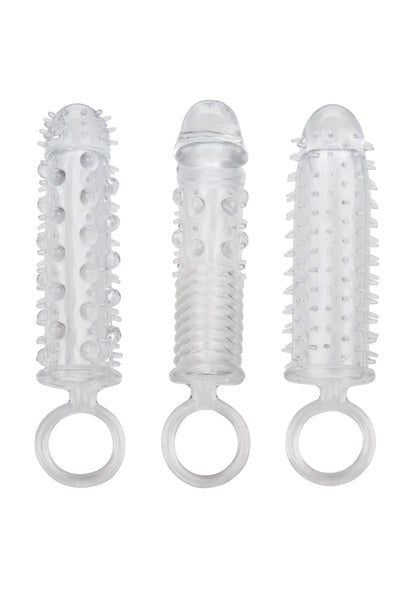 CalExotics 3 Piece Textured Extension Set TRANSPA - 4