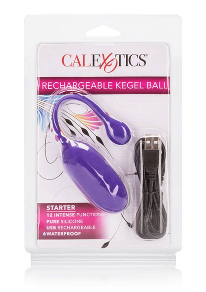 CalExotics Rechargeable Kegel Ball Starter PURPLE - 0