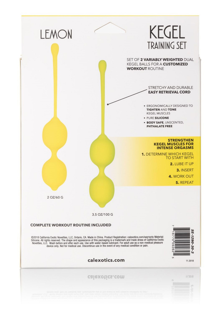 CalExotics Kegel Training Set Lemon YELLOW - 6
