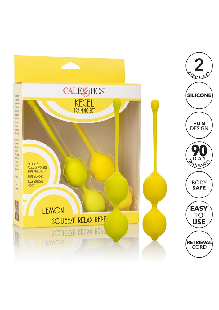 CalExotics Kegel Training Set Lemon YELLOW - 4