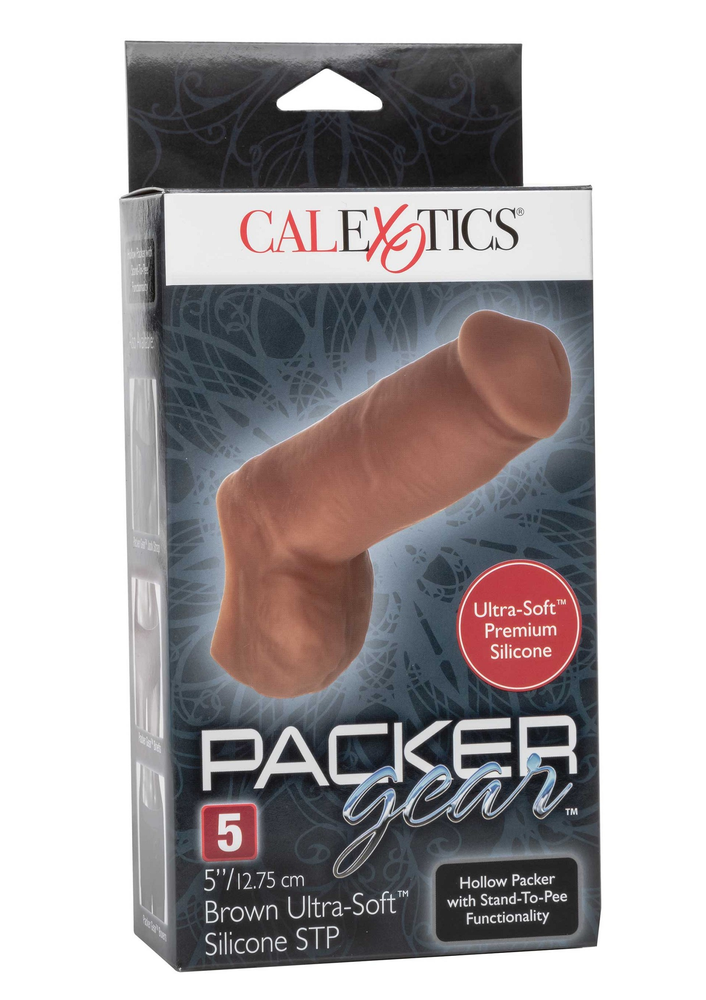 CalExotics Packer Gear 5”/12.75 cm Ultra-Soft Silicone STP BROWN - 4