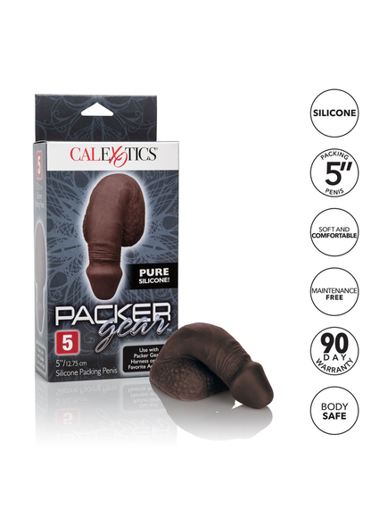 CalExotics Packer Gear 5'/12.75 cm Silicone Packing Penis BLACK - 2