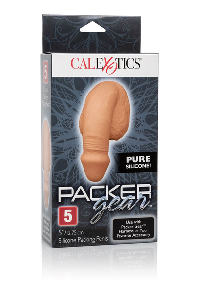 CalExotics Packer Gear 5'/12.75 cm Silicone Packing Penis CARAMEL - 1