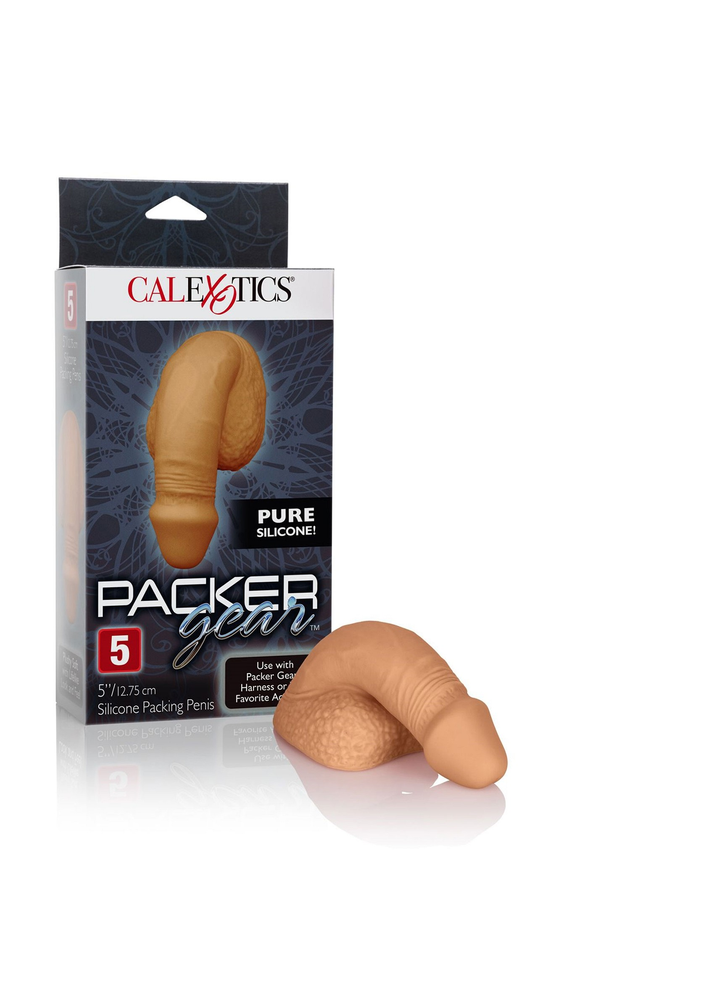 CalExotics Packer Gear 5'/12.75 cm Silicone Packing Penis CARAMEL - 2