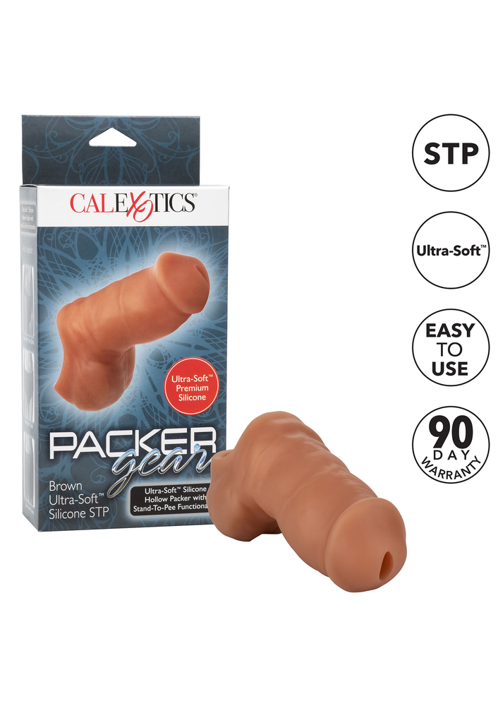 CalExotics Packer Gear 4'/10.25 cm Ultra-Soft Silicone STP Packer BROWN - 2