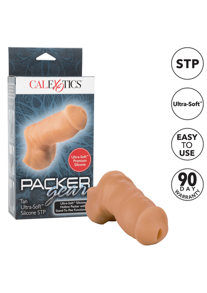 CalExotics Packer Gear 4'/10.25 cm Ultra-Soft Silicone STP Packer CARAMEL - 6