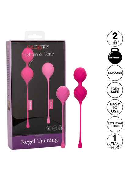 CalExotics Kegel Training 2-Piece Set PINK - 5