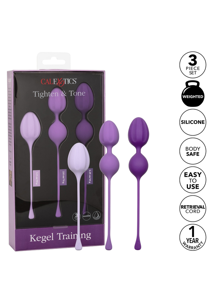 CalExotics Kegel Training 3-Piece Set PURPLE - 5