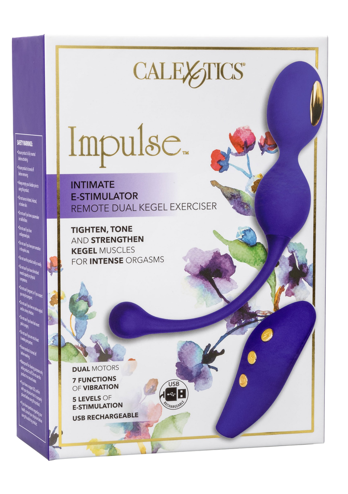 CalExotics Impulse Intimate E-Stimulator Remote Dual Kegel Exerciser BLUE - 0