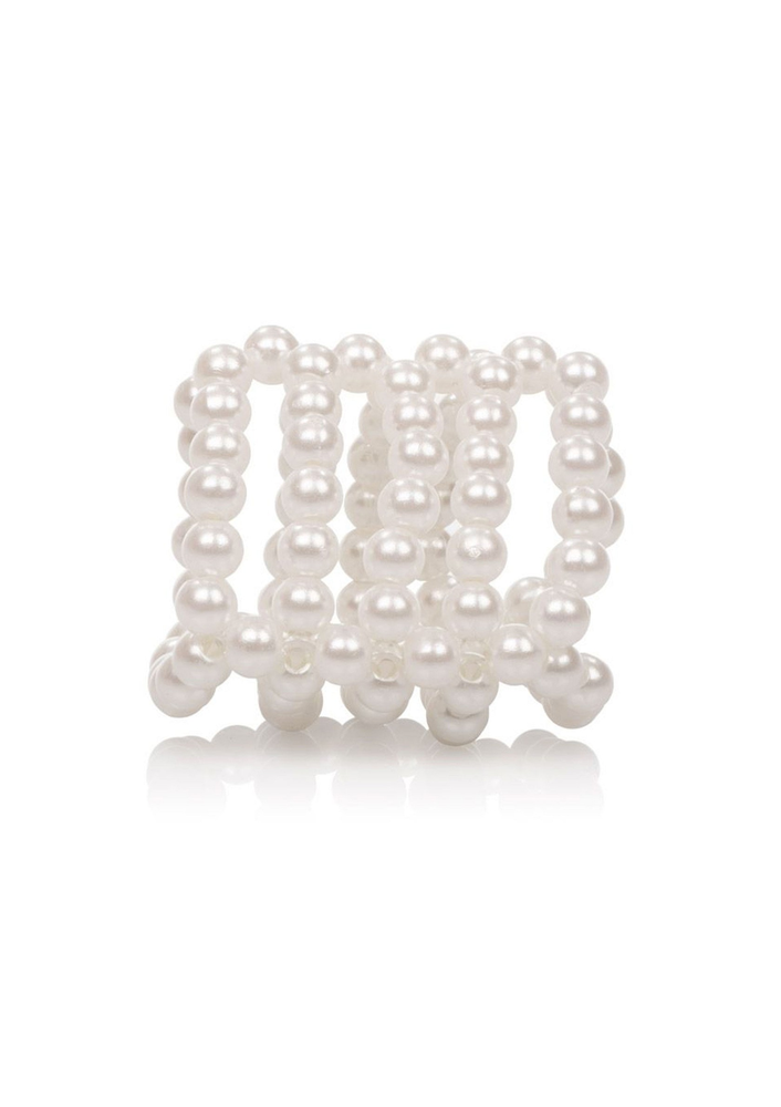 CalExotics Basic Essentials Pearl Stroker Beads 1.5'/3.75 cm WHITE - 0