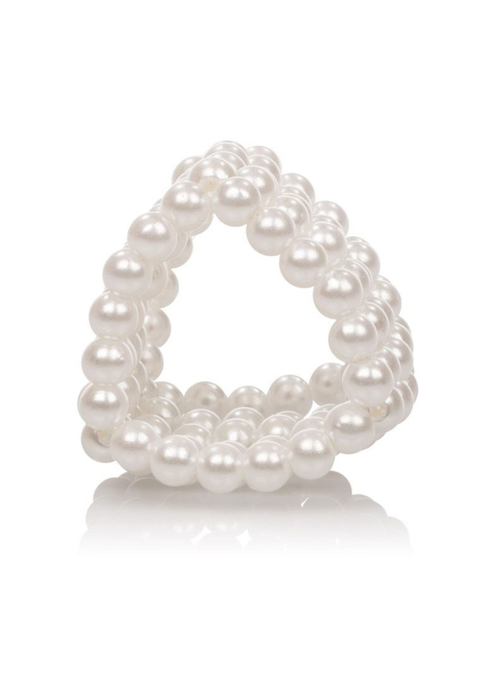 CalExotics Basic Essentials Pearl Stroker Beads 1.5'/3.75 cm WHITE - 2