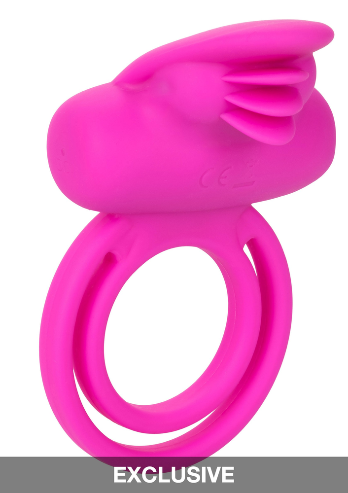 CalExotics Silicone Rechargeable Dual Clit Flicker Enhancer PINK - 8