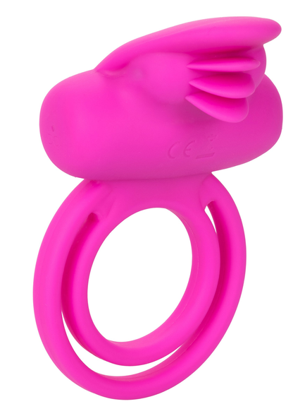 CalExotics Silicone Rechargeable Dual Clit Flicker Enhancer PINK - 6