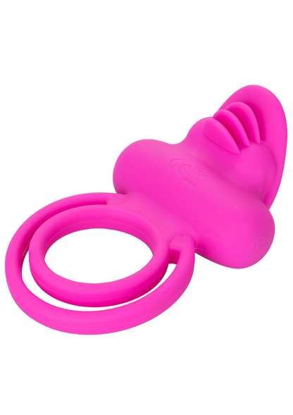 CalExotics Silicone Rechargeable Dual Clit Flicker Enhancer PINK - 5