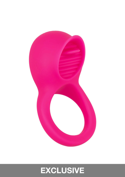 CalExotics Silicone Rechargeable Teasing Tongue Enhancer PINK - 8