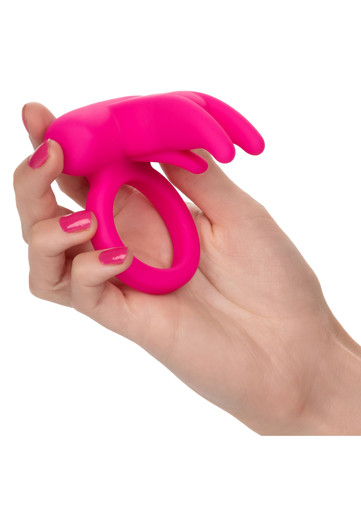 CalExotics Silicone Rechargeable Triple Clit Flicker PINK - 2