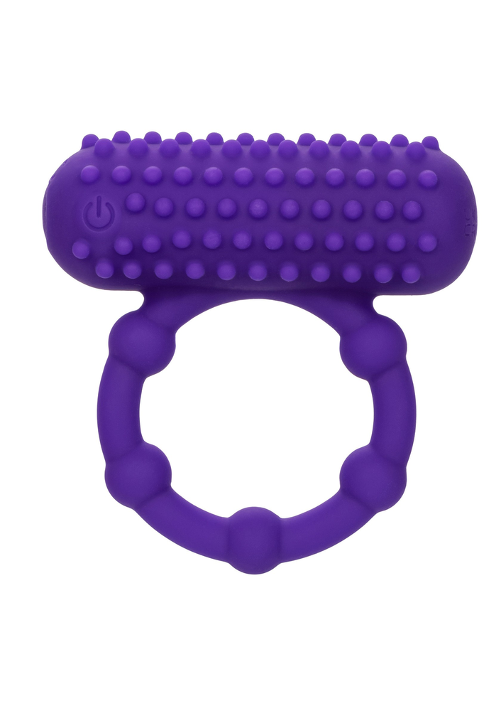 CalExotics Silicone Rechargeable 5 Bead Maximus Ring PURPLE - 5