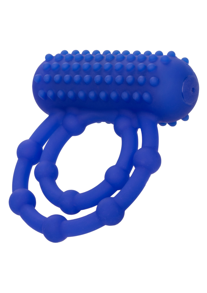 CalExotics Silicone Rechargeable 10 Bead Maximus Ring BLUE - 8