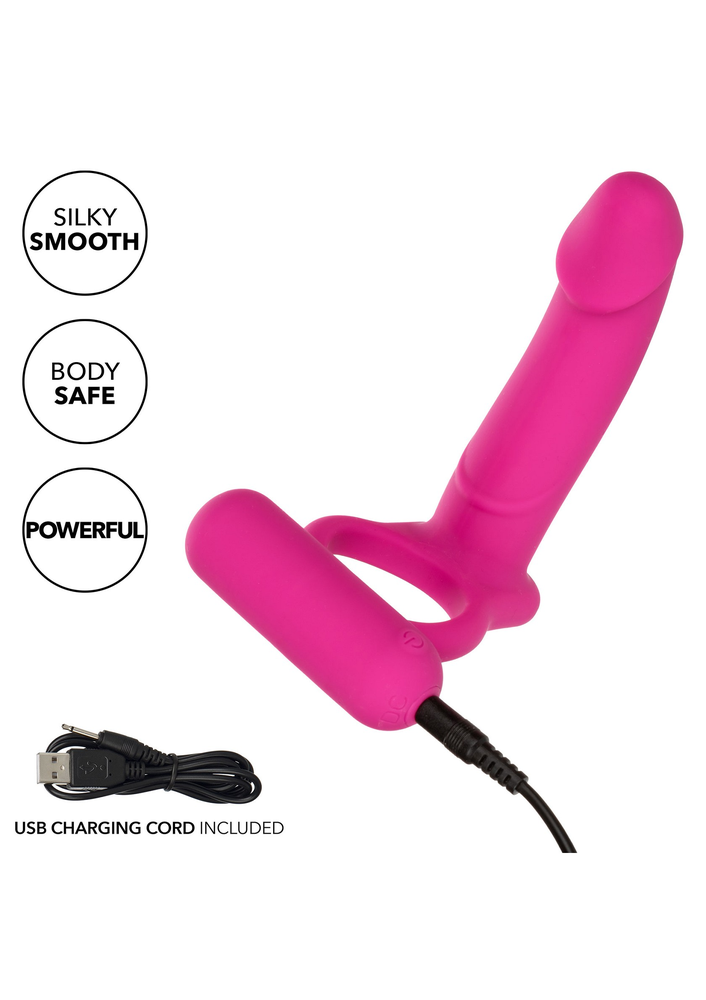 CalExotics Silicone Rechargeable Double Diver PINK - 11