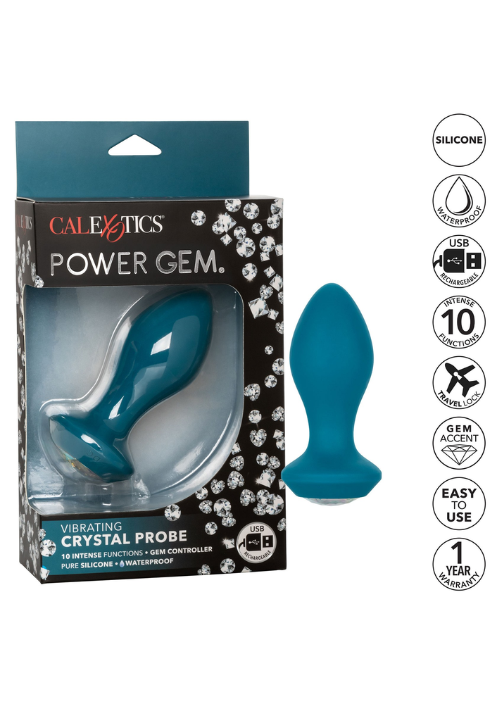 CalExotics Power Gem Vibrating Crystal Probe BLUE - 2