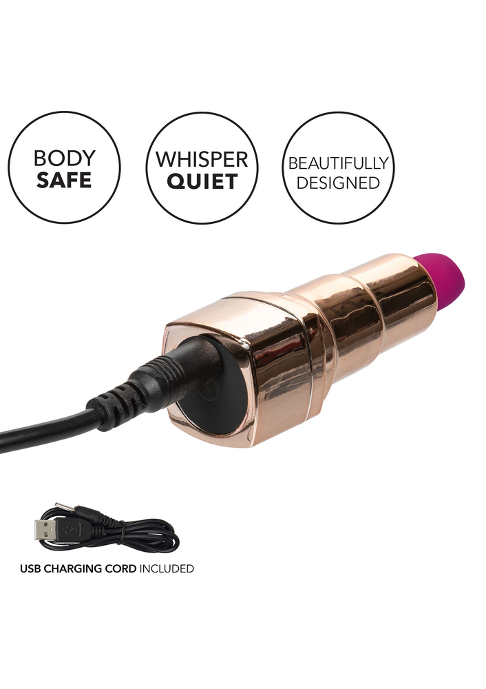 CalExotics Hide & Play Rechargeable Lipstick PURPLE - 8