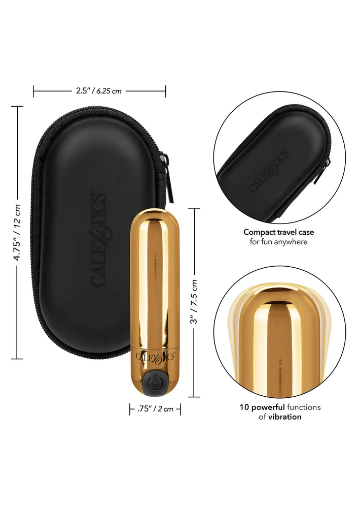 CalExotics Rechargeable Hideaway Bullet GOLD - 1