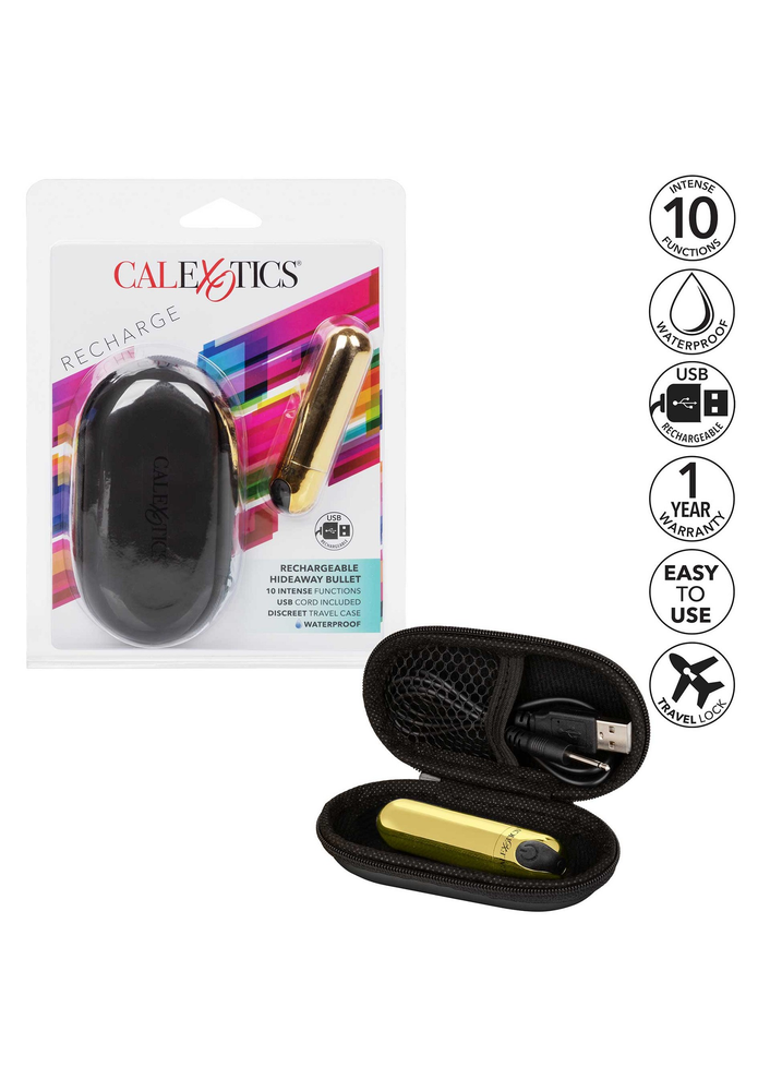 CalExotics Rechargeable Hideaway Bullet GOLD - 6