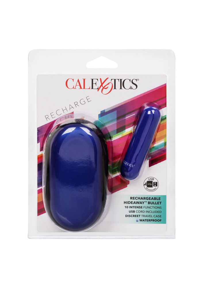 CalExotics Rechargeable Hideaway Bullet BLUE - 8