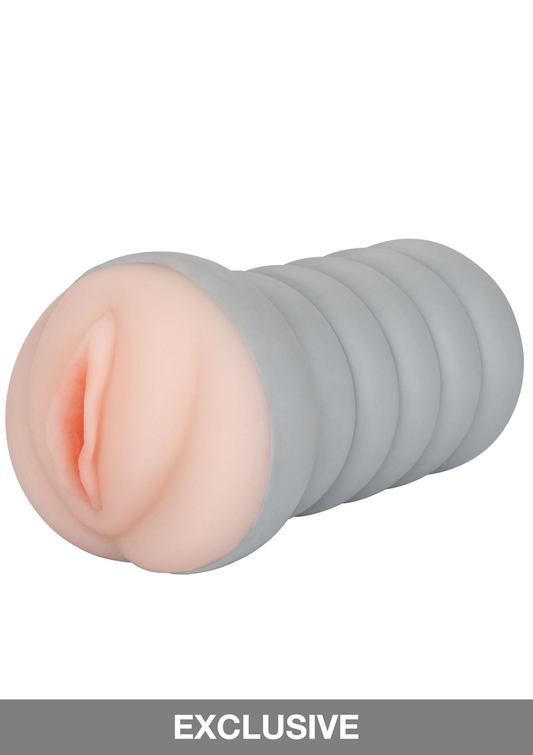 CalExotics Ribbed Gripper Tight Pussy Grip - Lichte huidskleur