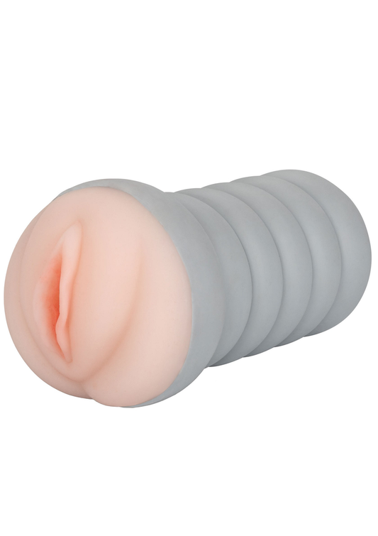 CalExotics Ribbed Gripper Tight Pussy Grip - Lichte huidskleur